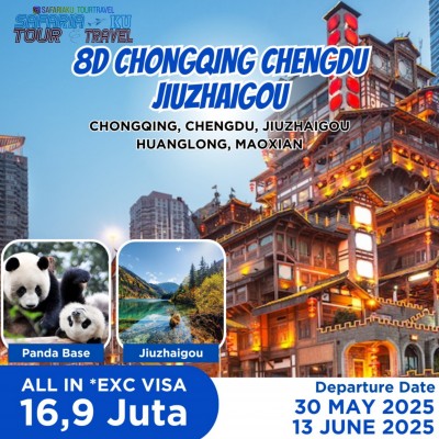 8D WONDERFUL CHENGDU JIUZHAIGOU CHONGQING